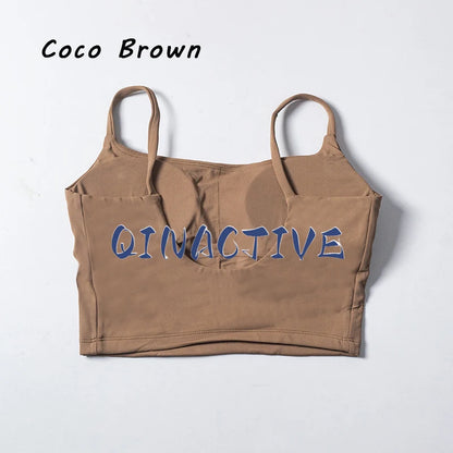 QINACTIVE Nylon Top Women Bra Sexy Top Woman Breathable Underwear Women Fitness Yoga Sports Bra For Women Gym
