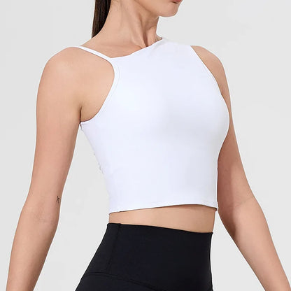 QINACTIVE Women's Tight fitting sports vest yoga vest sports back running high-strength shock-absorbing fitness bra
